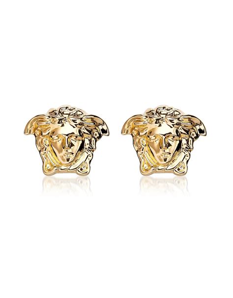 versace gold medusa stud earrings|versace medusa stud earrings.